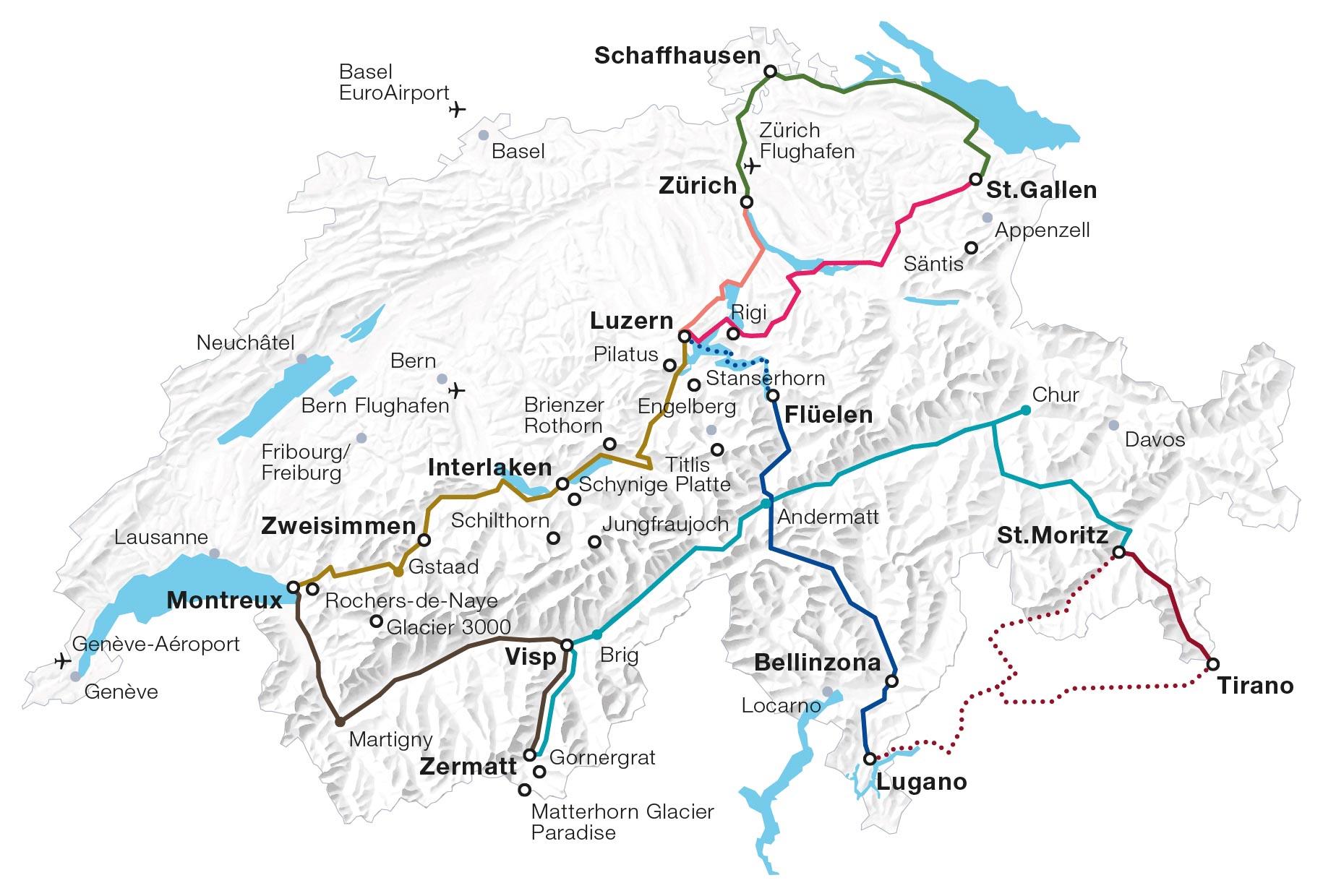 Pourquoi Visiter La Suisse En Train Est Une Excellente Idée (même En ...