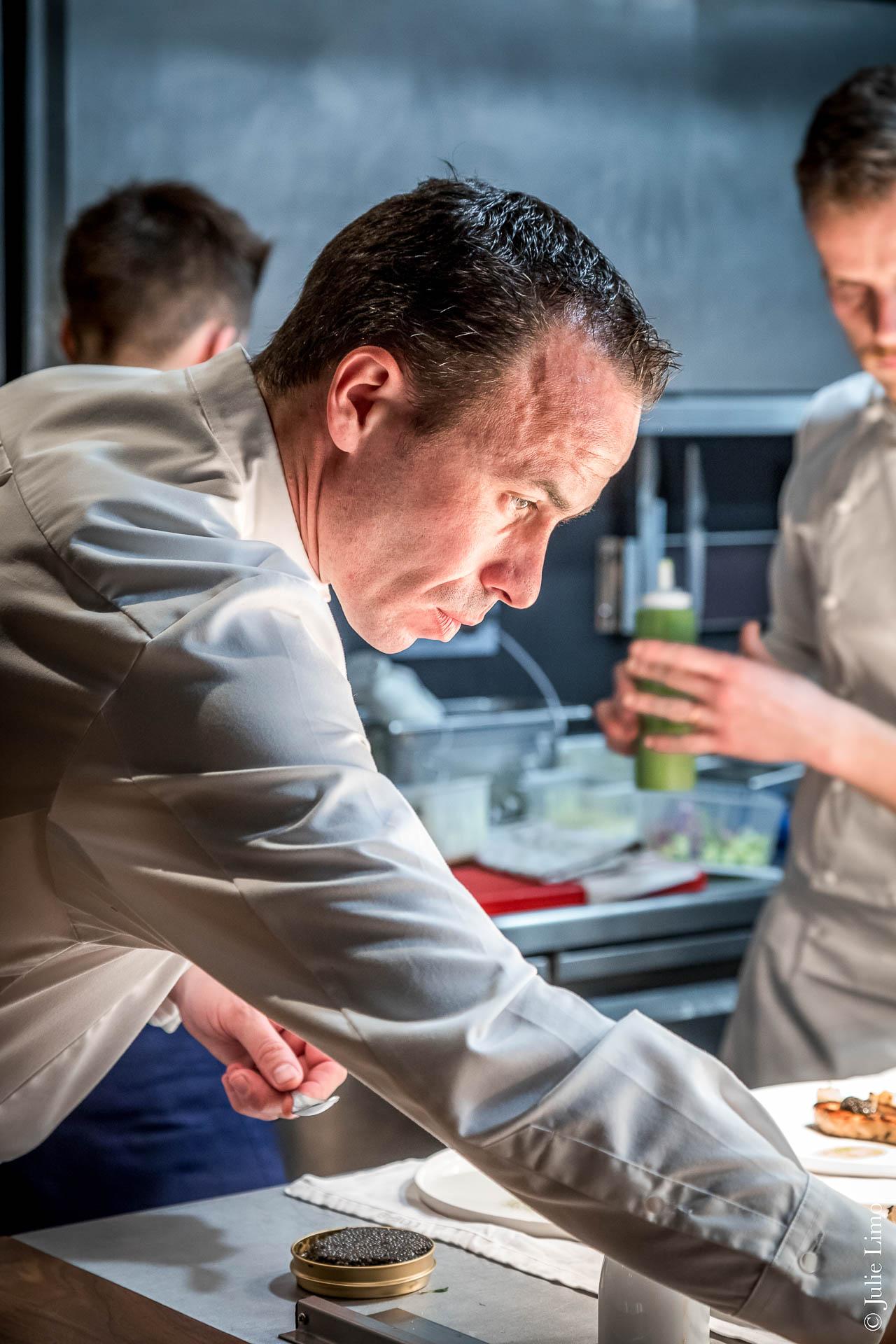 Le chef Christophe Hay à Fleur de Loire