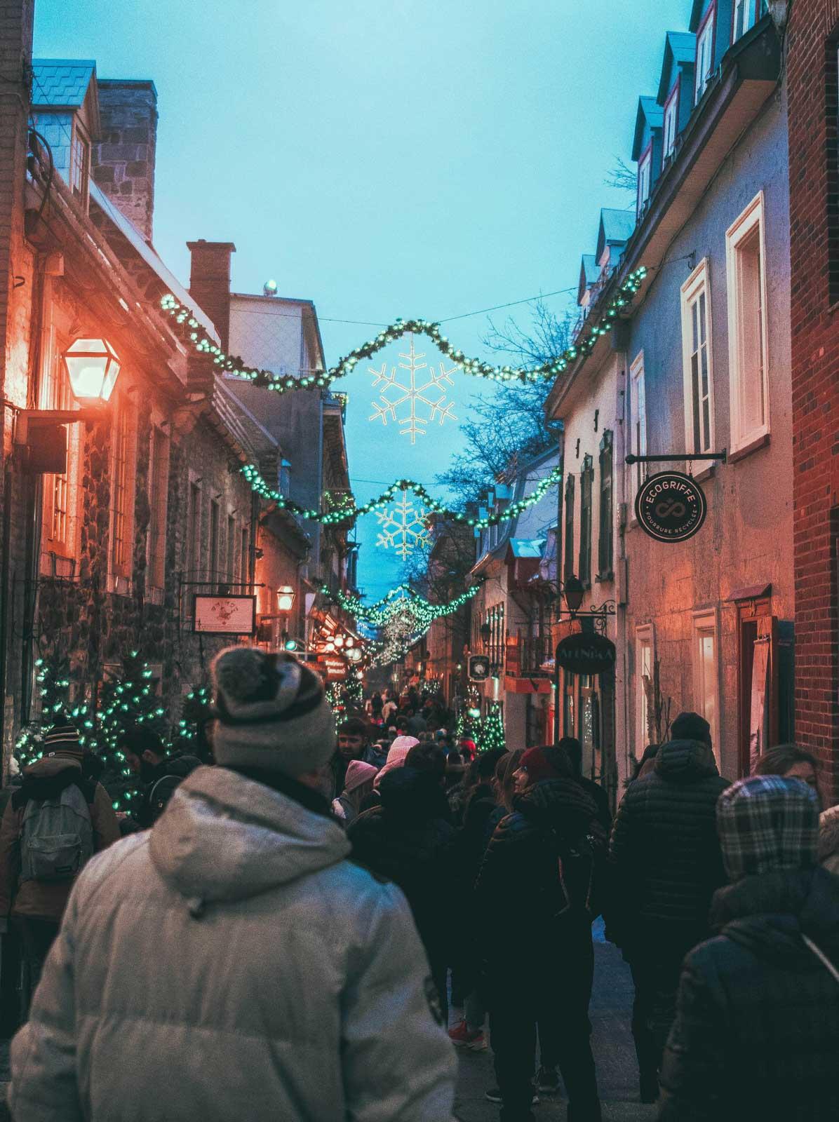 La ville de Québec en hiver