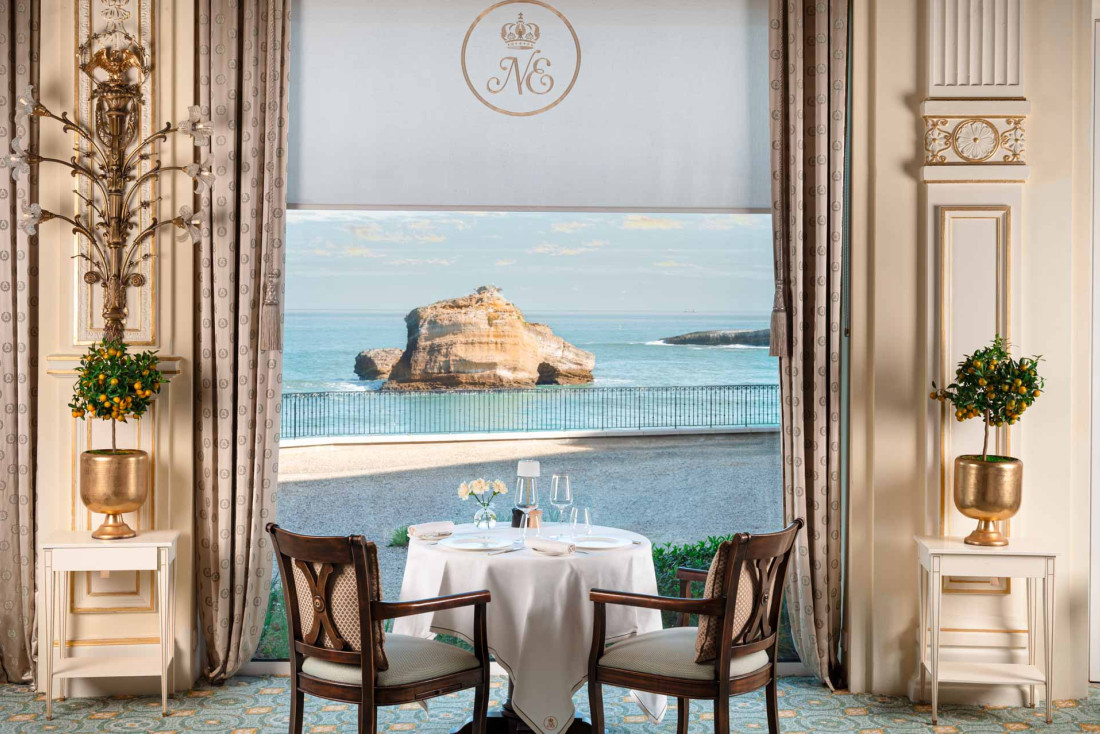 Les meilleurs restaurants de Biarritz, parmi eux, à l'Hotel du Palais