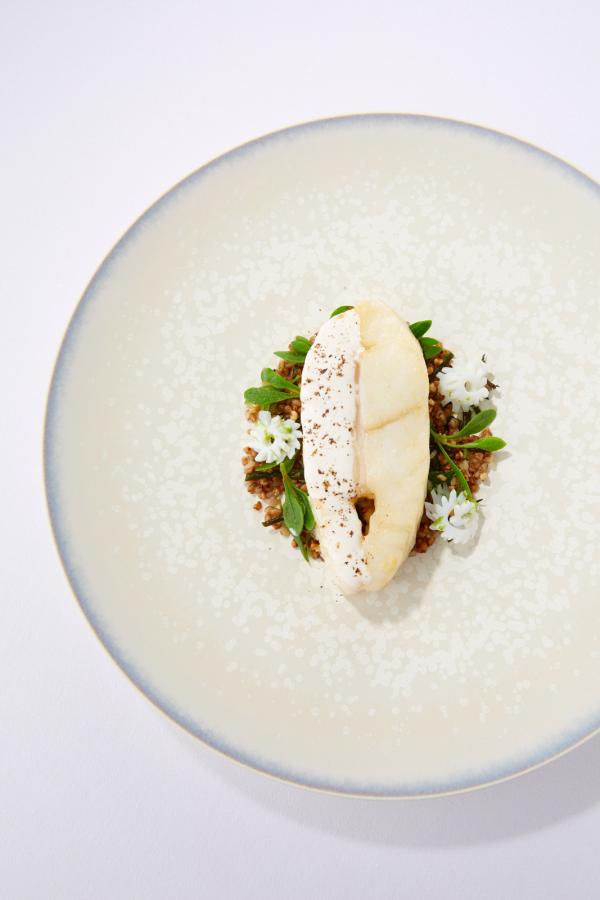 Le Parc - Turbot confit © Christophe Moret