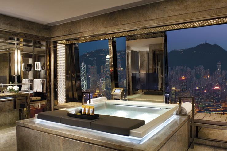 Ritz-Carlton Hong Kong - Salle de bain avec vue