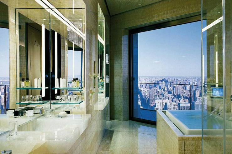 Four Seasons New York - Salle de bain avec vue