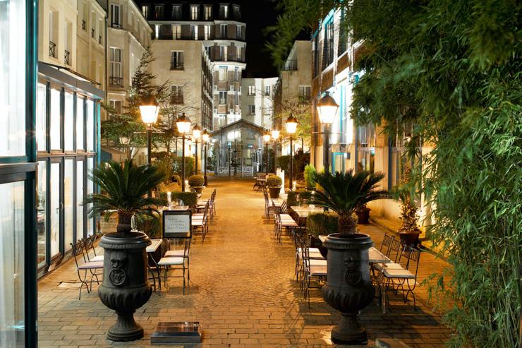 Les Jardins du Marais - Vaste terrasse extérieure