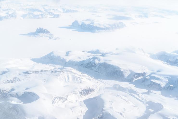 Groenland - Vue d'avion -  Uummannaq